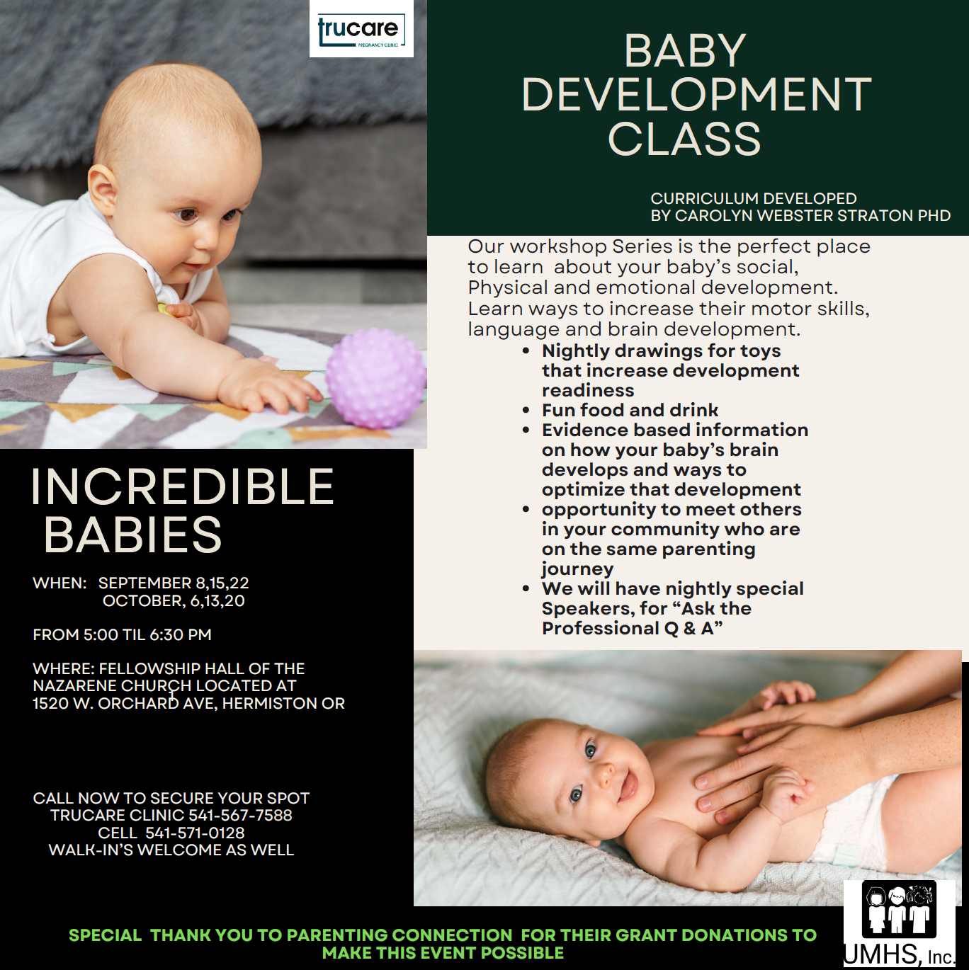 TruCare Baby Development Class Sept 2026